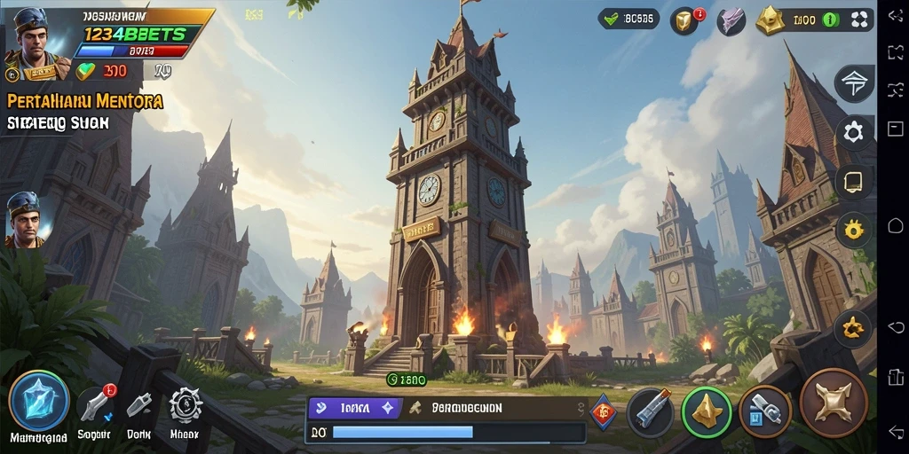 Tampilan menakjubkan dari gameplay 1234BETS yang menegangkan.