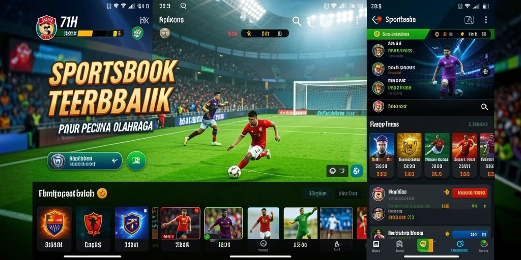 Tampilan screenshot utama dari permainan Sportsbook 71H yang dinamis.