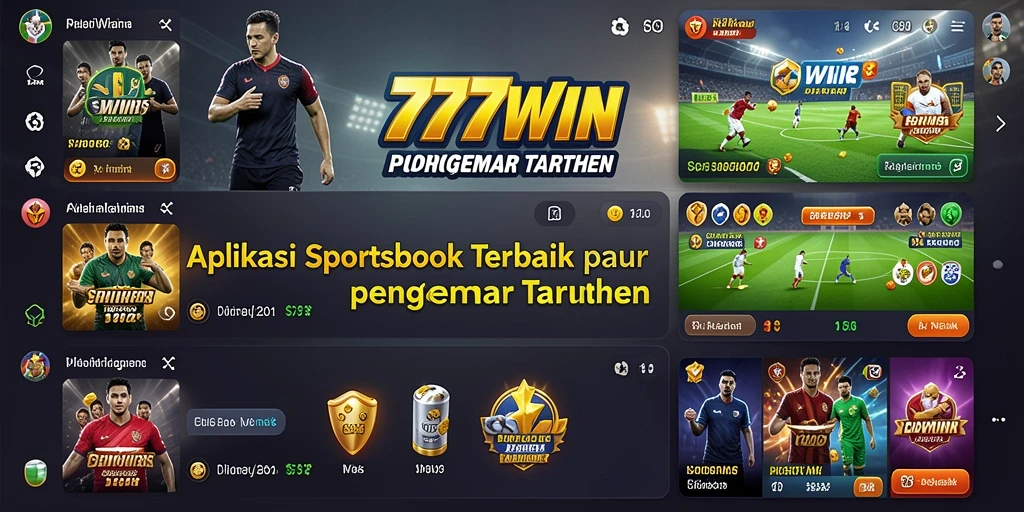 Tampilan antarmuka pengguna 777WIN saat bertaruh pada olahraga.