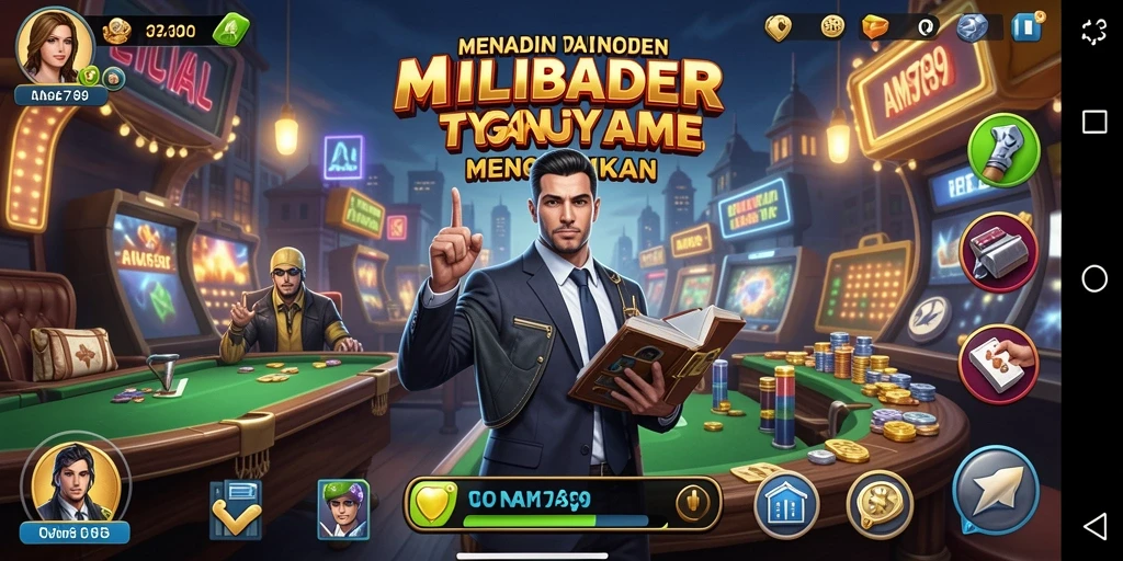 Tampilan gameplay menarik dari AMS789 yang menunjukkan keseruan Tycoon.