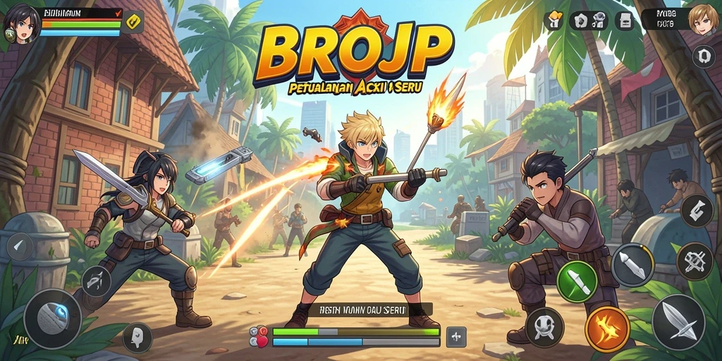 Tangkapan layar menunjukkan karakter anime beraksi dalam pertempuran epik.