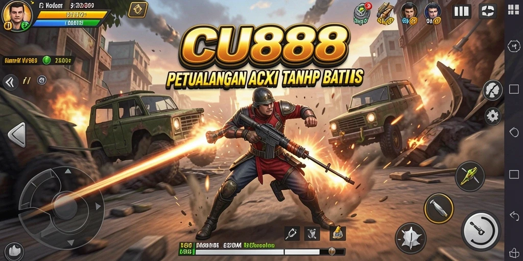 Screenshot gameplay CU888 yang menampilkan aksi mendebarkan.