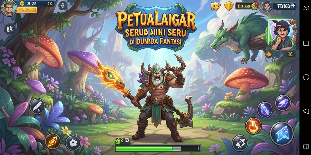 Tampilan gameplay petualangan FB168 yang seru dan menakjubkan.