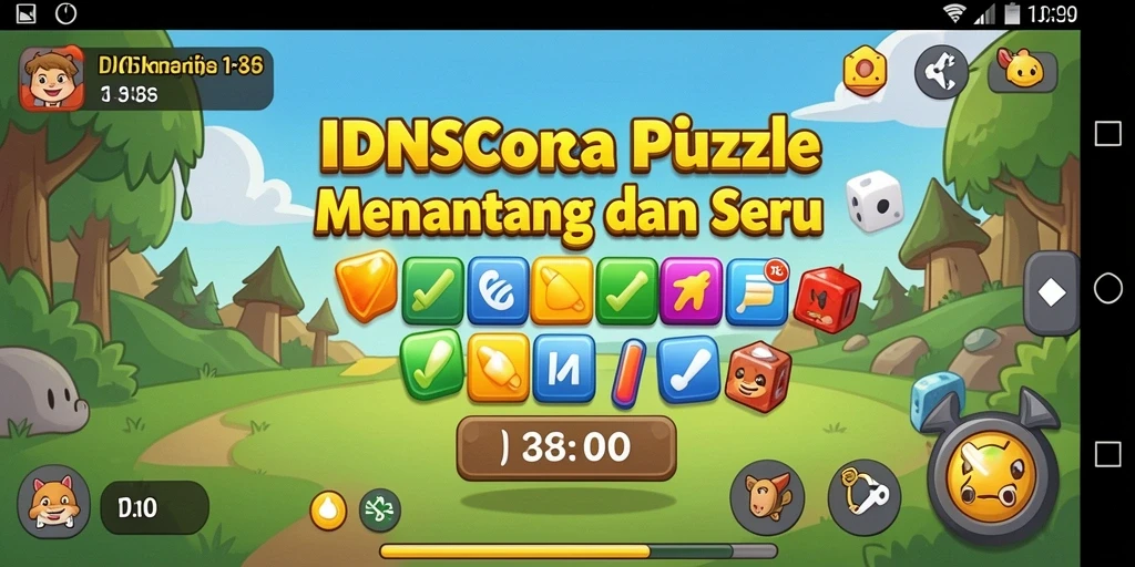Screenshot IDNSCORE menampilkan gameplay Puzzle yang menarik dan menantang.