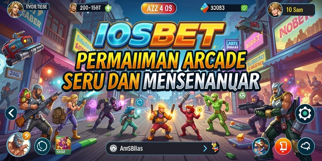 Screenshot IOSBET menampilkan gameplay Arcade yang seru dan mendebarkan.