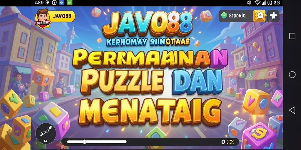 Screenshot gameplay JAVO88 menampilkan tantangan puzzle yang seru.