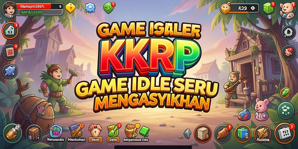 Screenshot gameplay KKRP menampilkan karakter dan aktivitas Idle yang menarik.