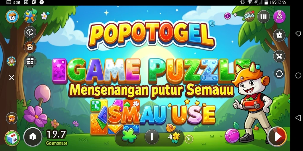 Screenshot gameplay <strong>POPOTOGEL</strong> menampilkan tantangan puzzle yang mengasyikkan.