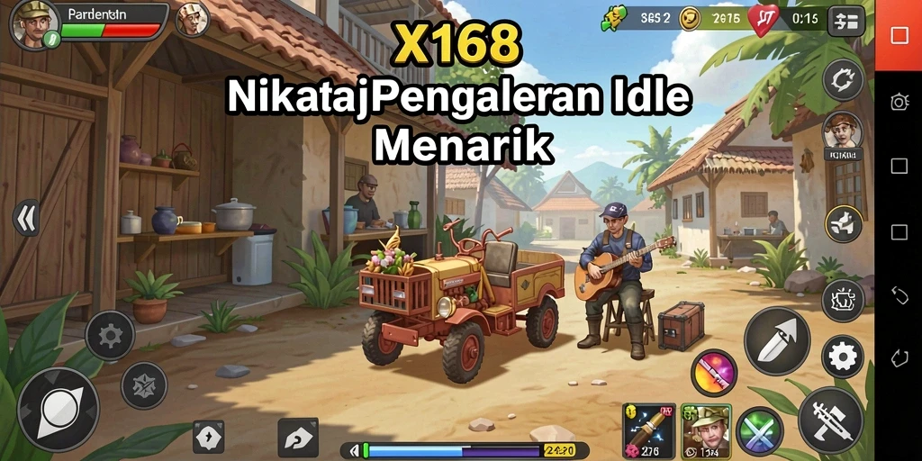 Tangkapan layar dari gameplay X168 yang menarik dan penuh warna.