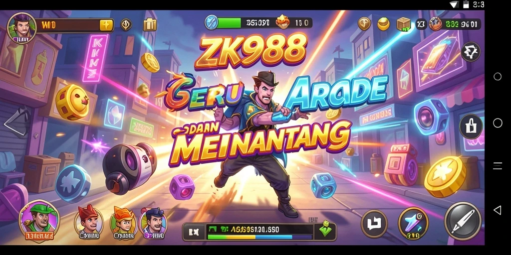 Tampilan gameplay seru dalam ZK988 yang penuh tantangan.